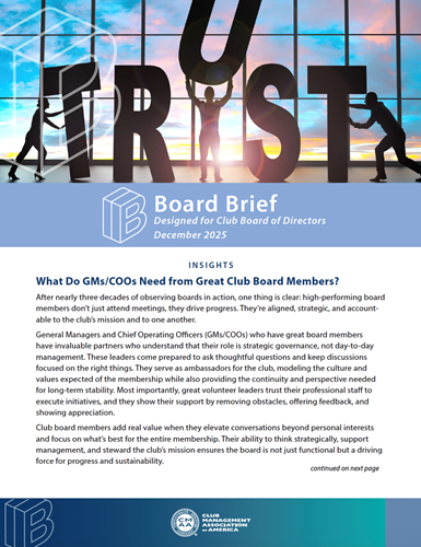 Board Brief cover