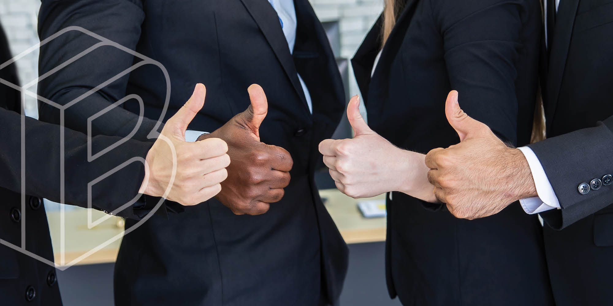 Hands showing thumbs up signs