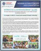 Women in Club Management Idea Fair Entry