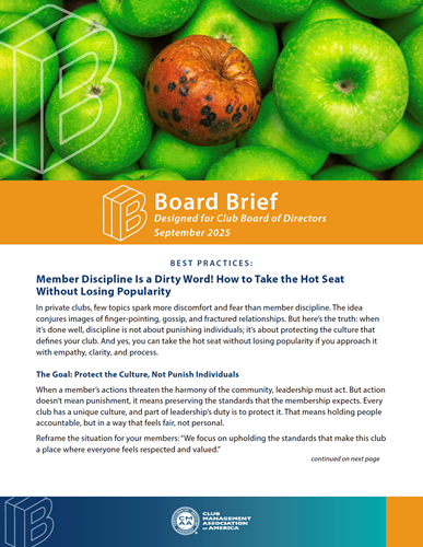 September 2025 Board Brief issue cover