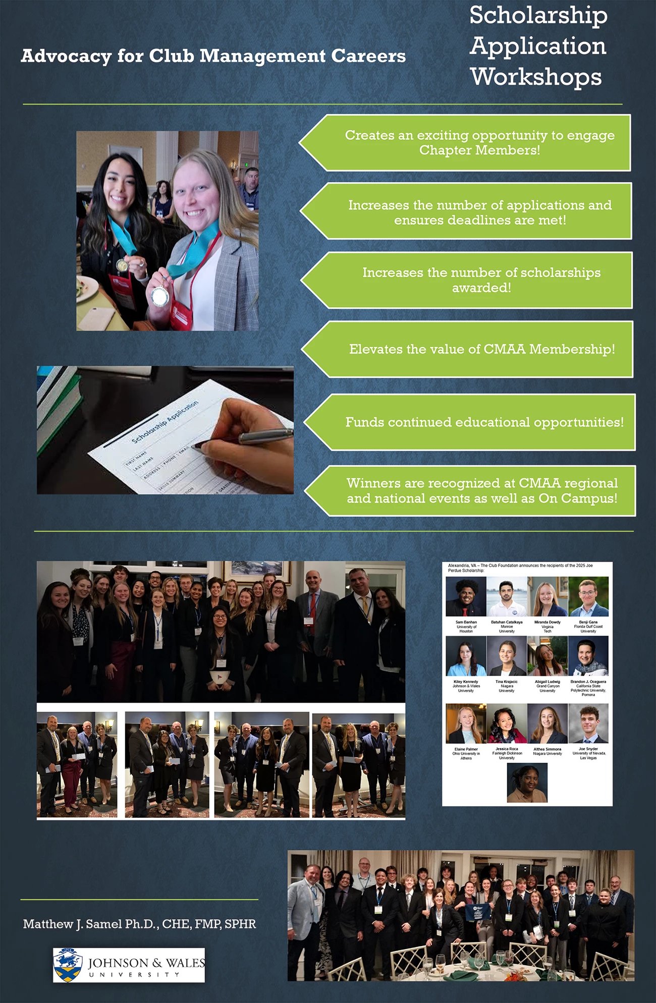 Matthew Samel Club Management Education | CMAA | Student & Faculty Chapter Idea Fair