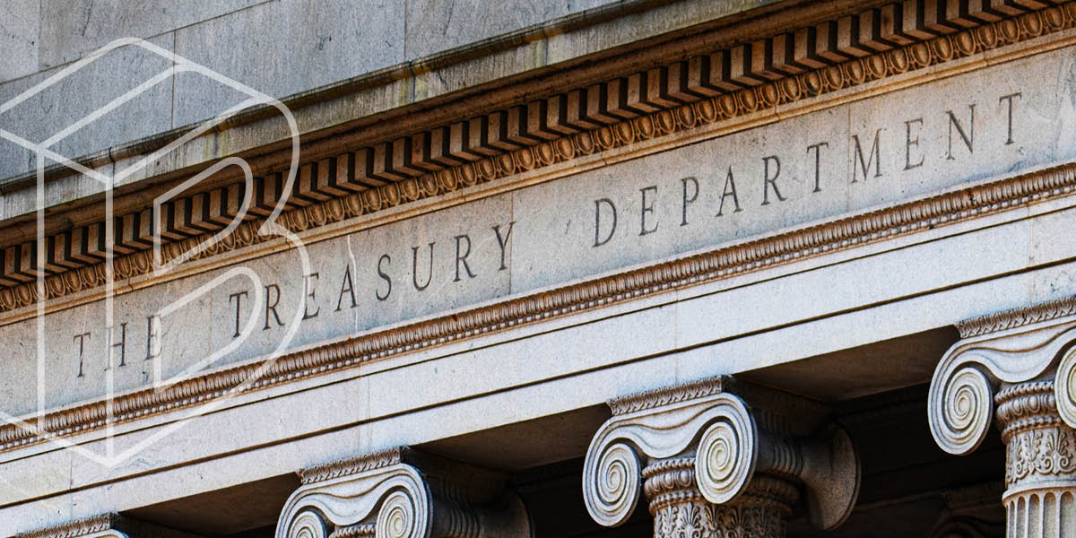 Photo of the Treasury Department building