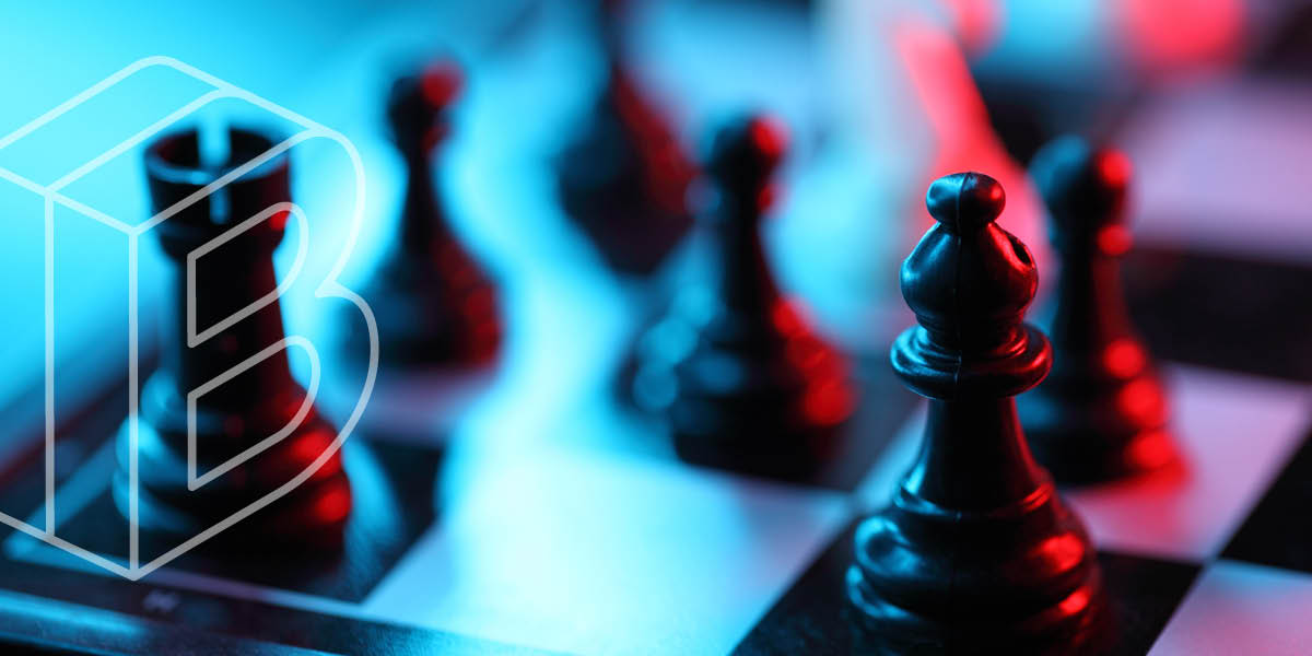 Banner: Chess pieces on a board