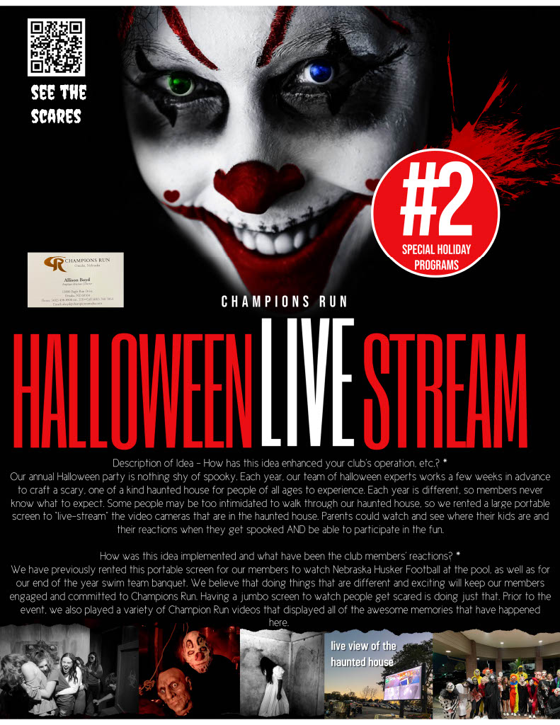 Halloween Live Stream CMAA Idea Fair