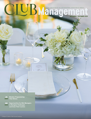 Club Management Magazine Cover