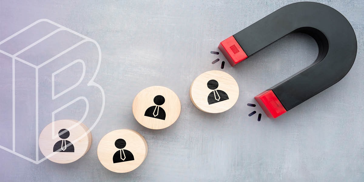 Header image: a magnet attracting little icons of people wearing ties