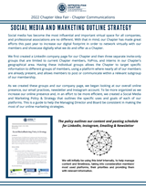 Social Media and Marketing Outline Stragegy