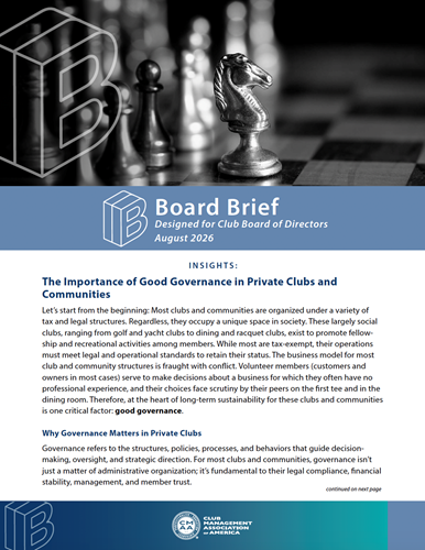 Board Brief August 2026 cover